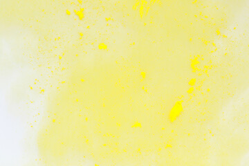 abstract modern yellow background with paint splashes