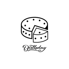 Cake sign icon vector illustration