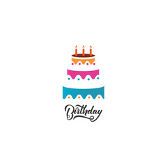 Cake sign icon vector illustration