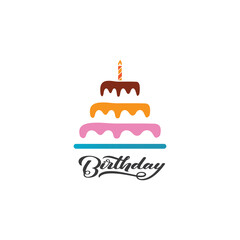 Cake sign icon vector illustration