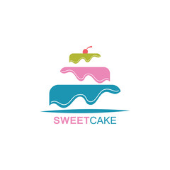 Cake sign icon vector illustration