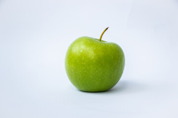 Green apple malang or Apel malang isolated on white background