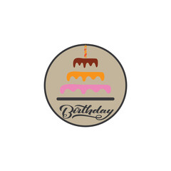 Cake sign icon vector illustration