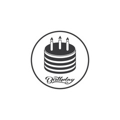 Cake sign icon vector illustration