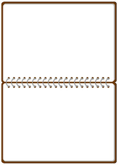 スケッチブック リングノート フレーム イラスト ベクター