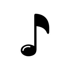 Music note icon vector illustration
