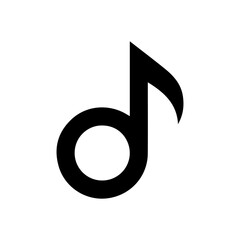Music note icon vector illustration