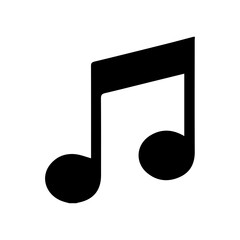 Music note icon vector illustration
