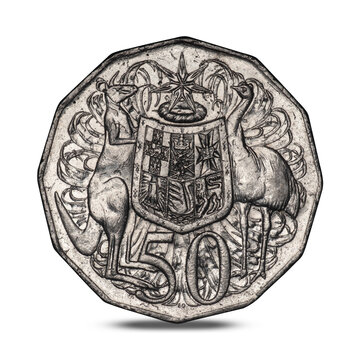 Australian 50 Cent Coin From Elizabeth 2010