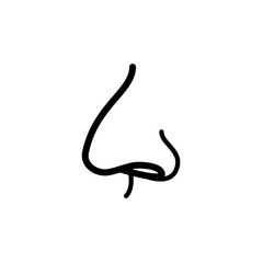 nose icon vector symbol template