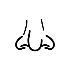 nose icon vector symbol template