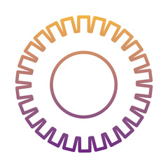 gear machine work gradient line style icon