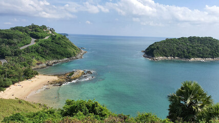 Fototapeta premium Panoramic view of Yanui Beach at Phuket in Thailand