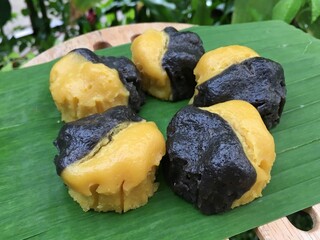 Pumpkin mixed Black Sesame cupcake