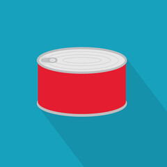 preserve food tin can icon- vector illustration
