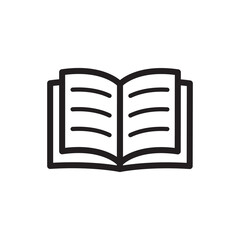 open book icon vector symbol template