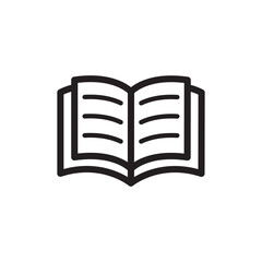 open book icon vector symbol template