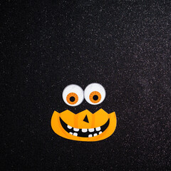 pumpkin with eyes for halloween night