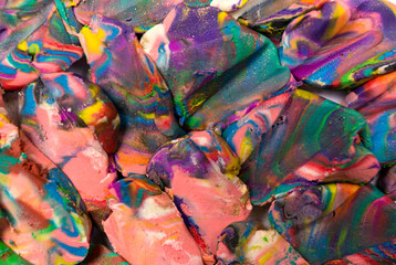 Colorful plasticine scale background. Close up texture.