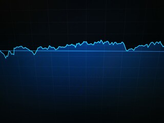 Financial business graph on a dark background.