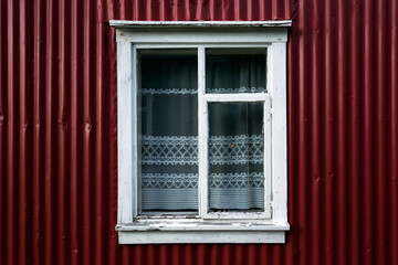 Fototapeta premium Horizontal composition of White window