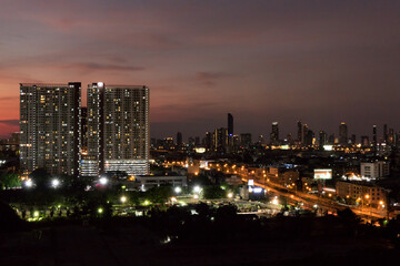 Fototapeta na wymiar Bangkok skyline, Thailand