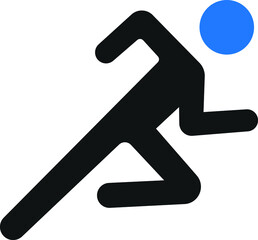 Man running icon vector illustration 