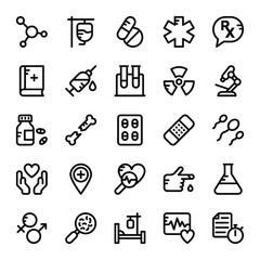 Medical and Health Vector Icons 3