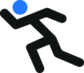 Man running icon vector illustration 