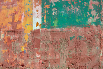 Old concrete wall painted for a backdrop.