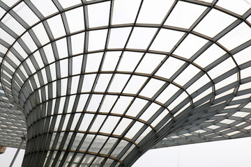Deformed Metal Frame Structures in Parks, Shanghai, China