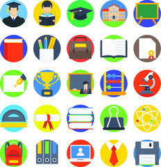 Education Colored Vector Icons 1