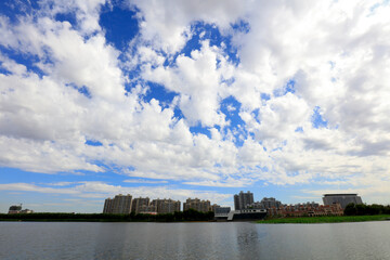 Summer Landscape of Waterfront City, Tangshan City, China