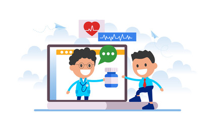 Online pharmacy site design concept.
