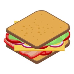Home sandwich icon. Isometric of home sandwich vector icon for web design isolated on white background