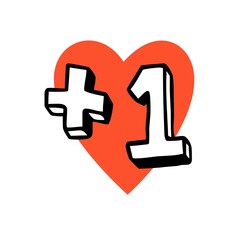 +1 like. With a red heart.