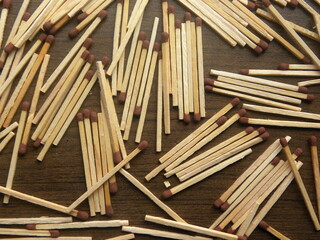 Wooden match sticks