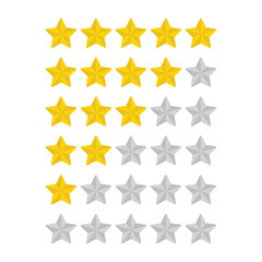 rating stars vector rate star icon