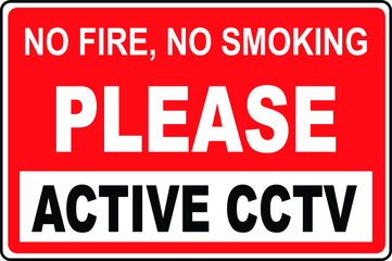 No fire highly flammable materials NO CAMPFIRE CAMPING warning vector sign notice