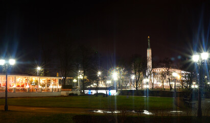 Riga at night