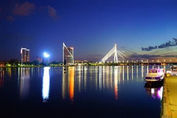 Bridge who connecting old Riga town to Riga 