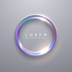 Abstract color light ring background