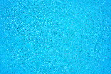 water drop on blue background 