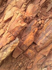 red rock in the mountains