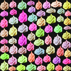 textura merengues de colores