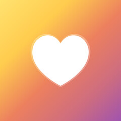 Like Icon, vector heart, love sign