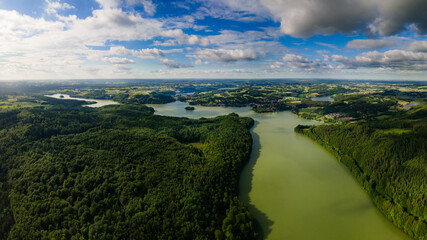 Obraz premium panorama of the Ostrzyckie Lake