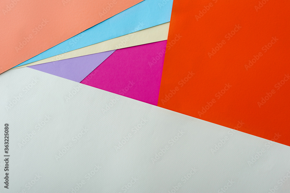 Canvas Prints abstract geometric background with colorful paper