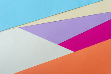 abstract geometric background with colorful paper