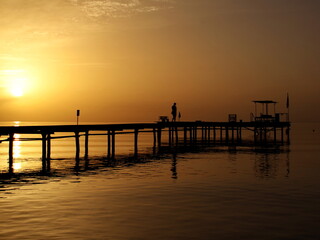 Fototapeta na wymiar Beautiful sunrise over the Red Sea. Egypt.